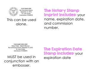 expiration darte stamp versus the notary stamp